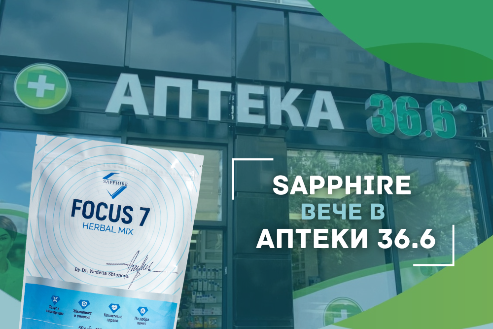Sapphire вече в аптеки 36.6 - доверие, качество и защита за вашето здраве